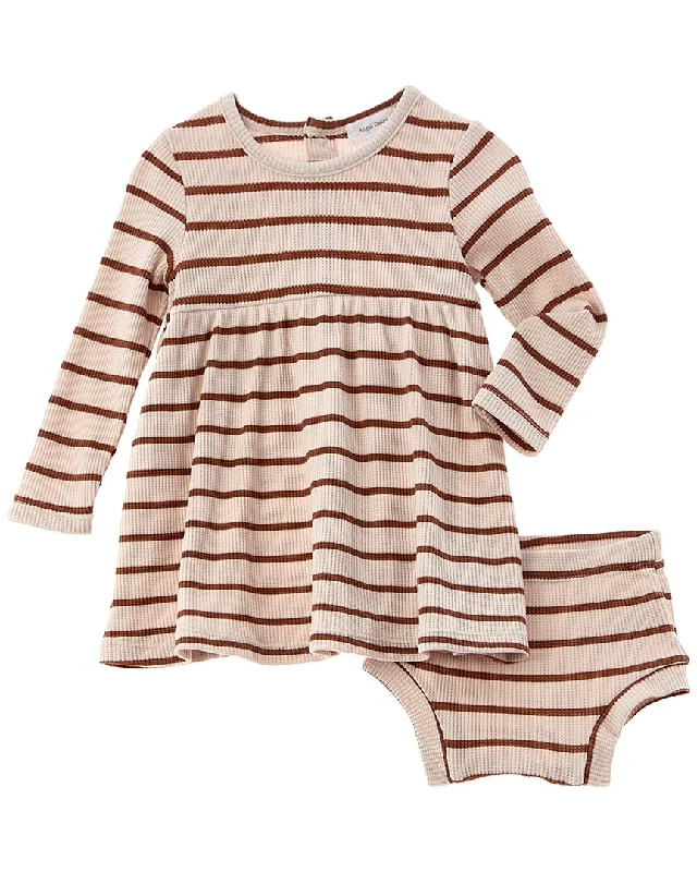 Angel Dear 2pc Thermal A-Line Dress & Diaper Set