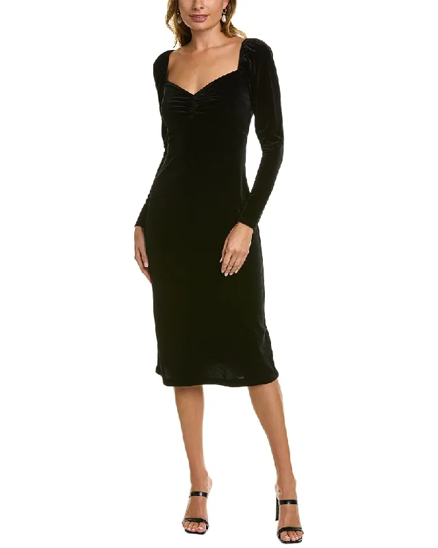 Boden Velvet Jersey Midi Dress