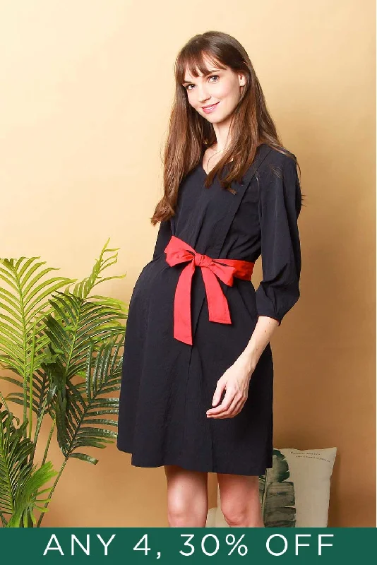 Cressida Nursing Dress Navy