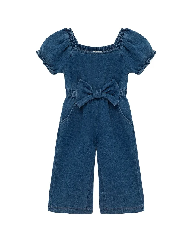 Habitual Puff Bow Jumpsuit