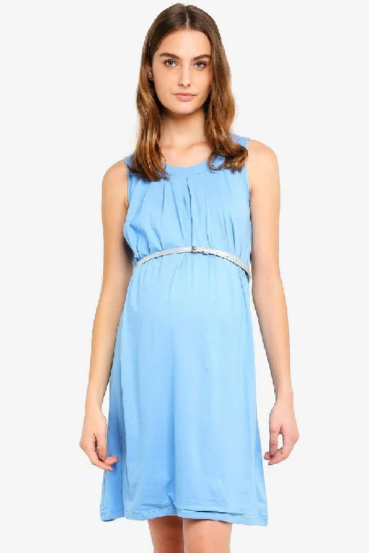 Live Pleat Bamboo Cotton Sleeveless Dress Perry