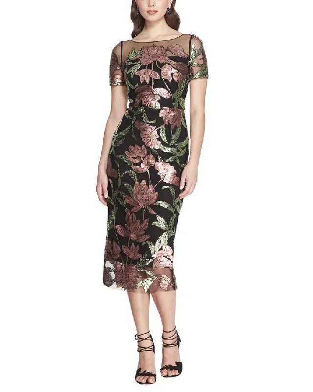 Marchesa Notte Midi Dress