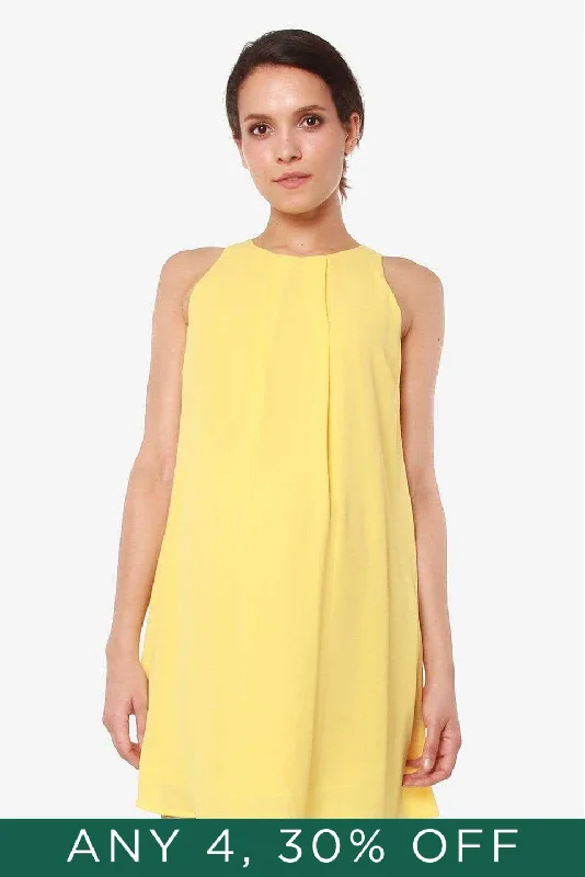 Carmene Sleeveless Dress Yellow