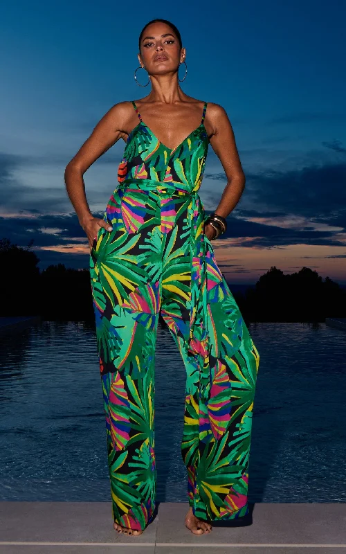 HALO Cayman Jumpsuit in Retro Tropic