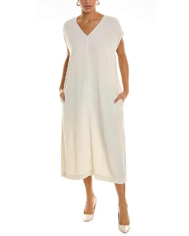 EILEEN FISHER V-Neck Maxi Dress