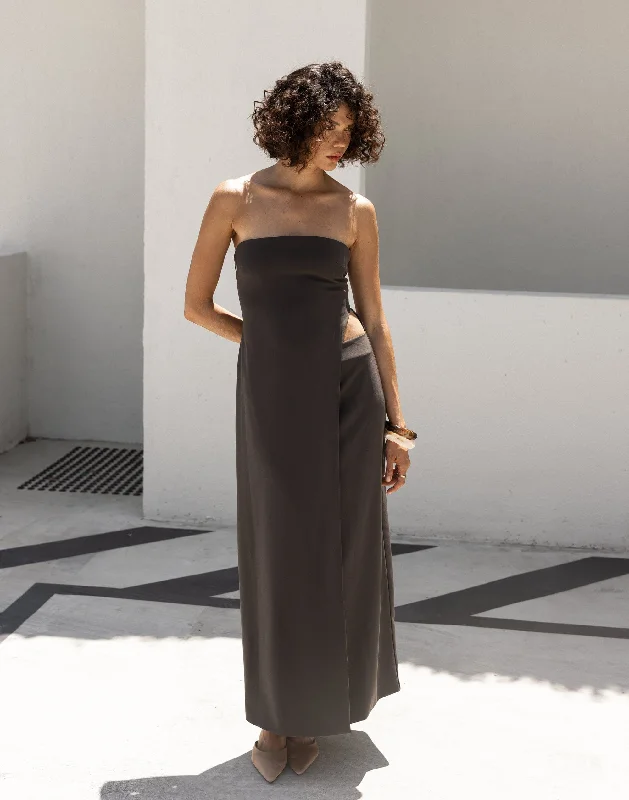 Gabby Maxi Dress (Charcoal)