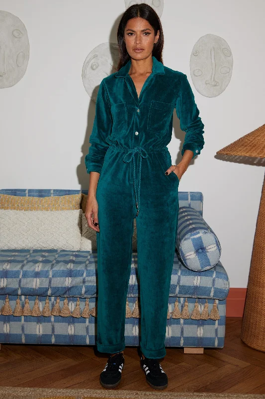 Katsumi Jumpsuit In Pine Green