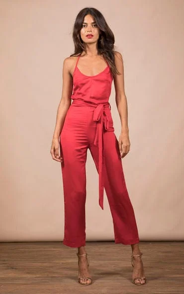 Lexi Jumpsuit in Red