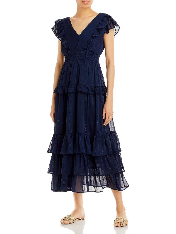 Womens Tiered Long Maxi Dress