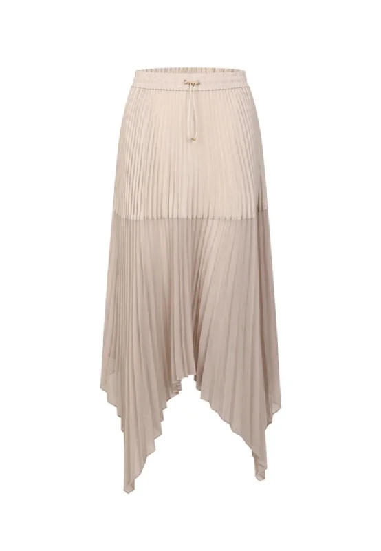 Poised Pleated Panelled Skirt