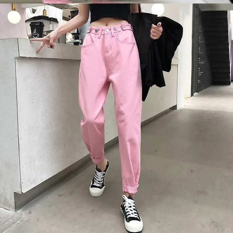 Fashion pink casual pants yv43234