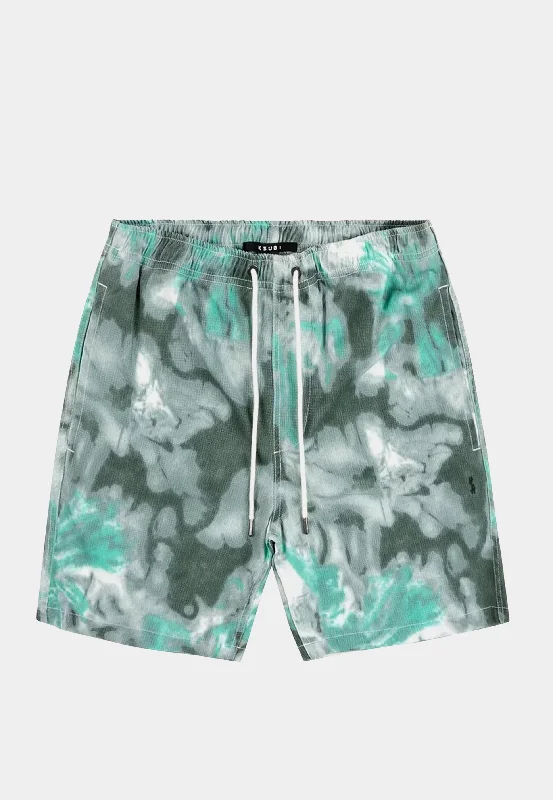 Ksubi Woven Astro Short Green Dye - Green