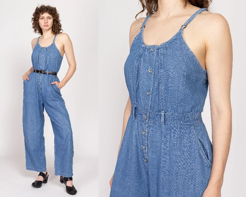 Medium 90s Denim Straight Leg Jumpsuit