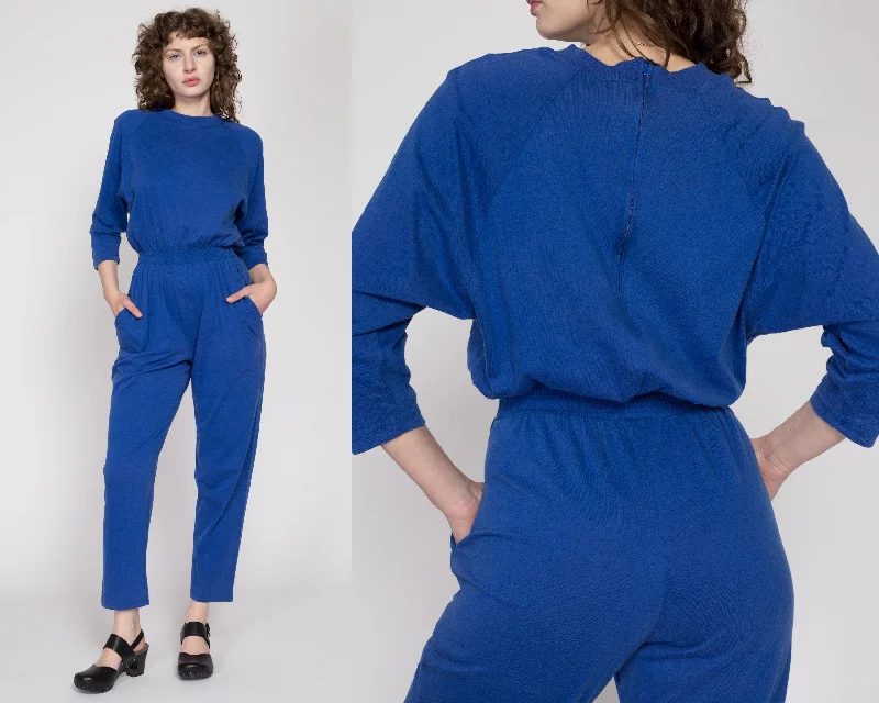 Small 80s Blue Loungewear Jumpsuit