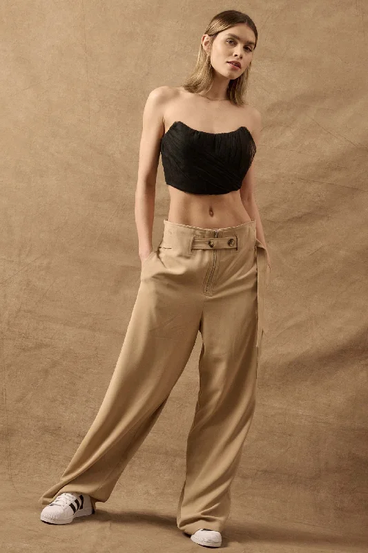 Take It in Stride Belted Wide-Leg Cargo Pants