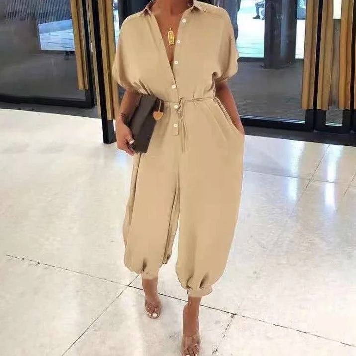 Wholesale women's casual large size Jumpsuit(CL8868)