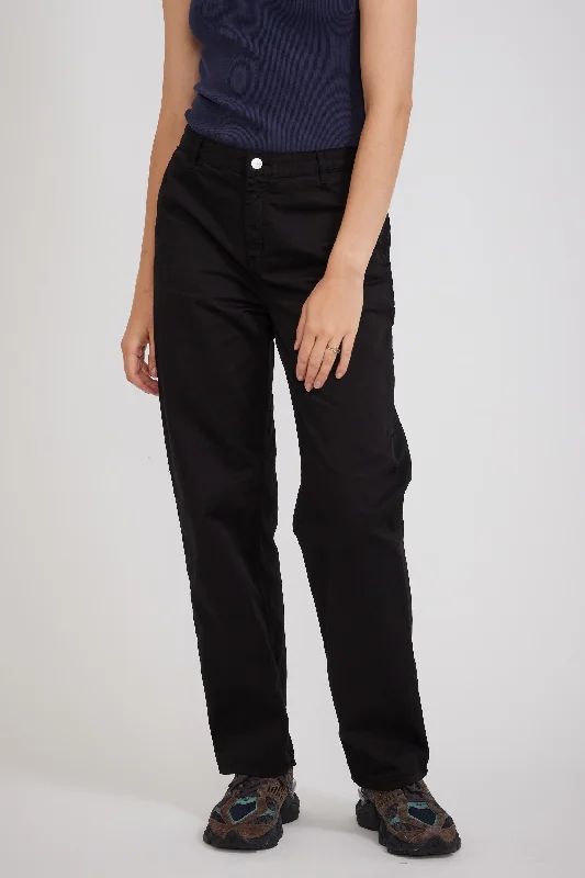 Women's Pierce Pant Straight Black Garment Dyed