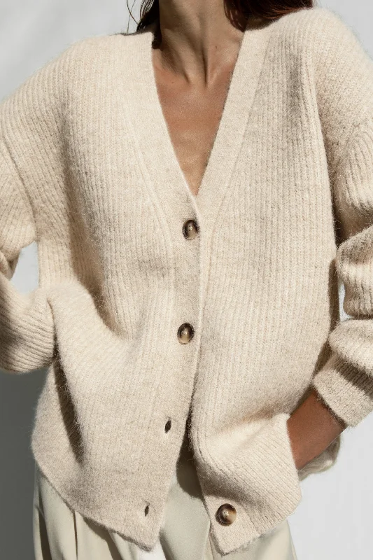 OVERSIZED BUTTON FRONT CARDIGAN