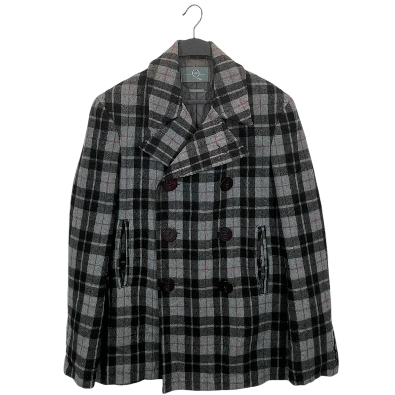 Alexander McQueen/Peacoat/44/Plaid/GRY/GREY/PURPLE