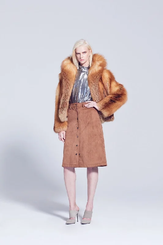 Aspen Red Fox Fur Jacket