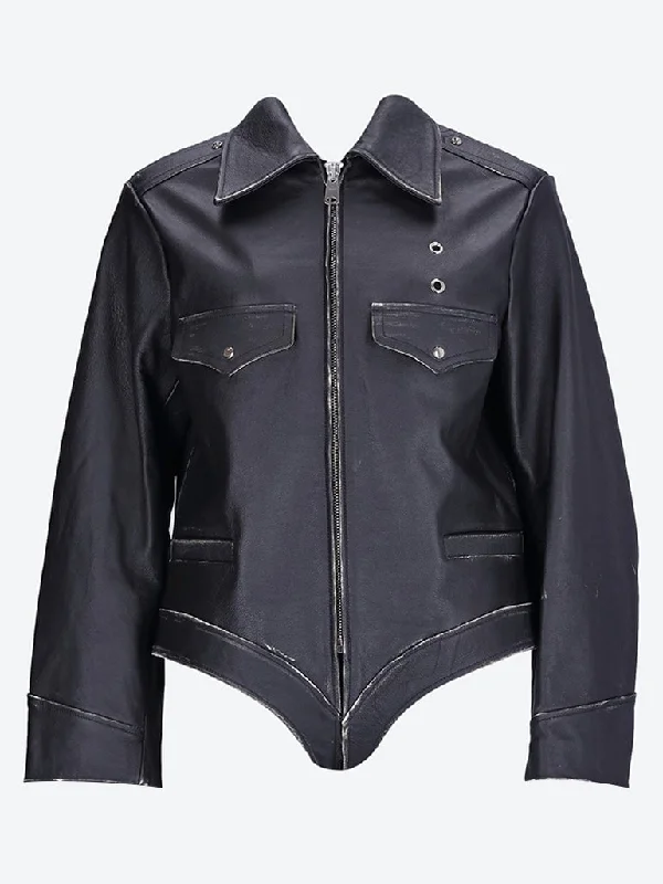 Leather body jacket