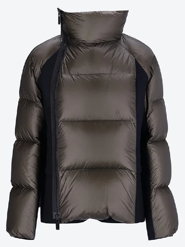 Wool melton x padded jacket