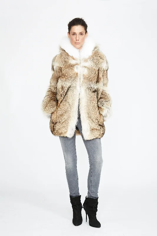 Yana Coyote Fur Jacket