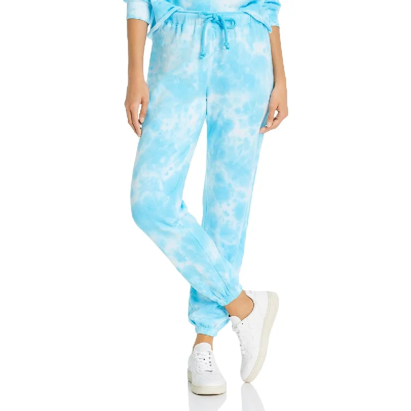 Aqua Womens Tie-Dye Jogger Sweatpants