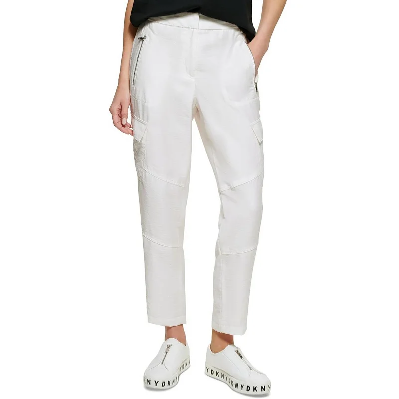 DKNY Womens High Rise Utility Cargo Pants