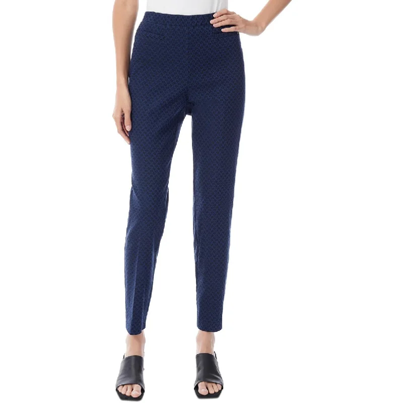 Jones New York Womens Pattern Textured Ankle Pants