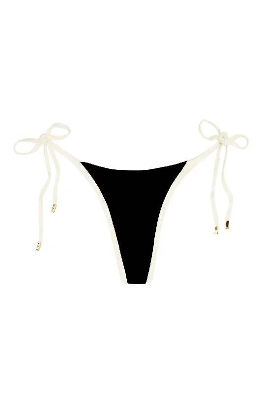 Palma Thong - Black/Ivory