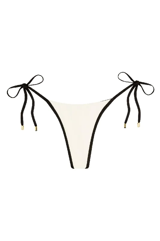 Palma Thong - Ivory/Black