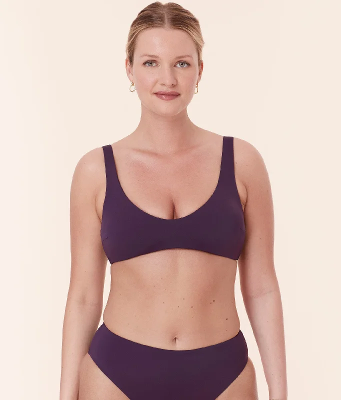 The Delray Bikini Top - Eco Nylon - Acai