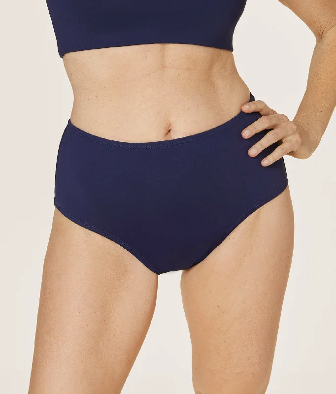 The High - Waisted - Bottom - Flat - Navy