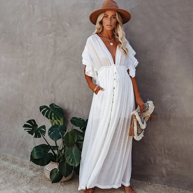 Elysa Beach Cover-up Long Tunic