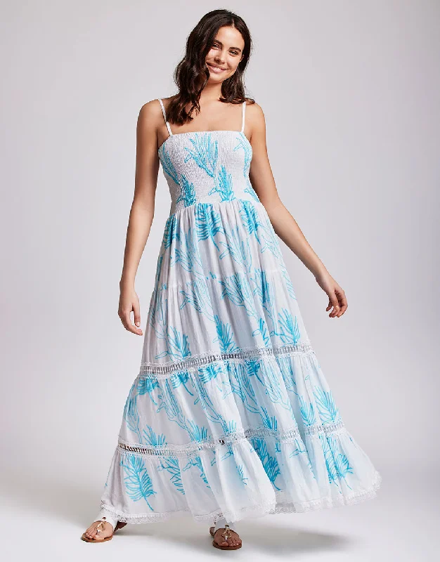 Joy Strappy Maxi Dress - Turquoise