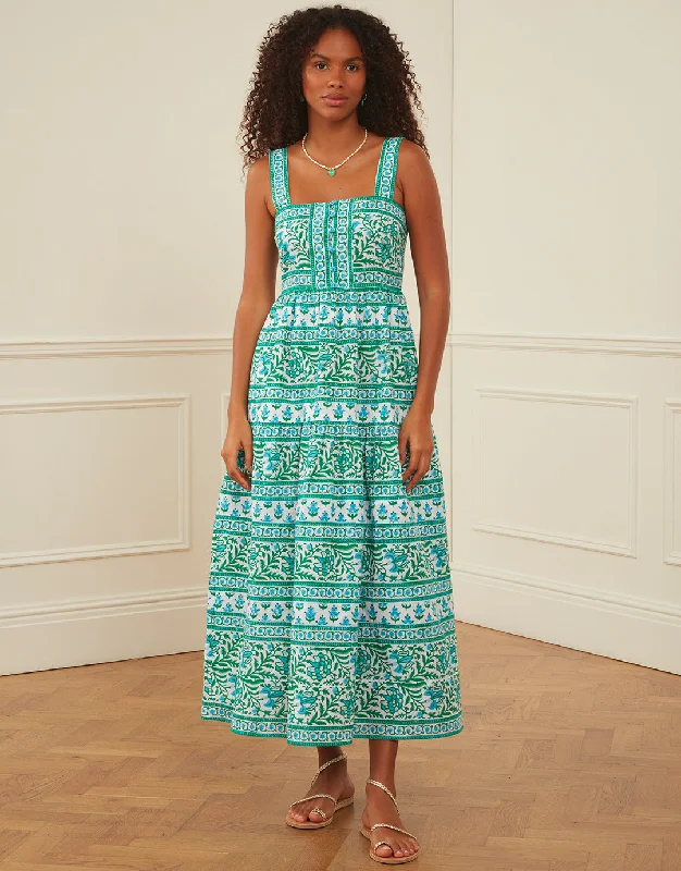 Lucia Dress - Aqua Mix