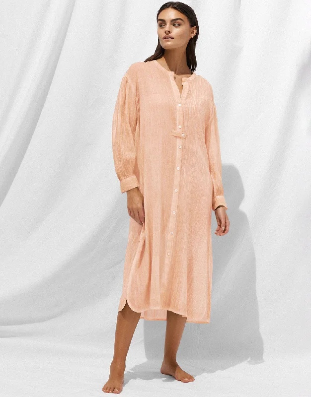 Midi Beach Shirt - Mellow Peach