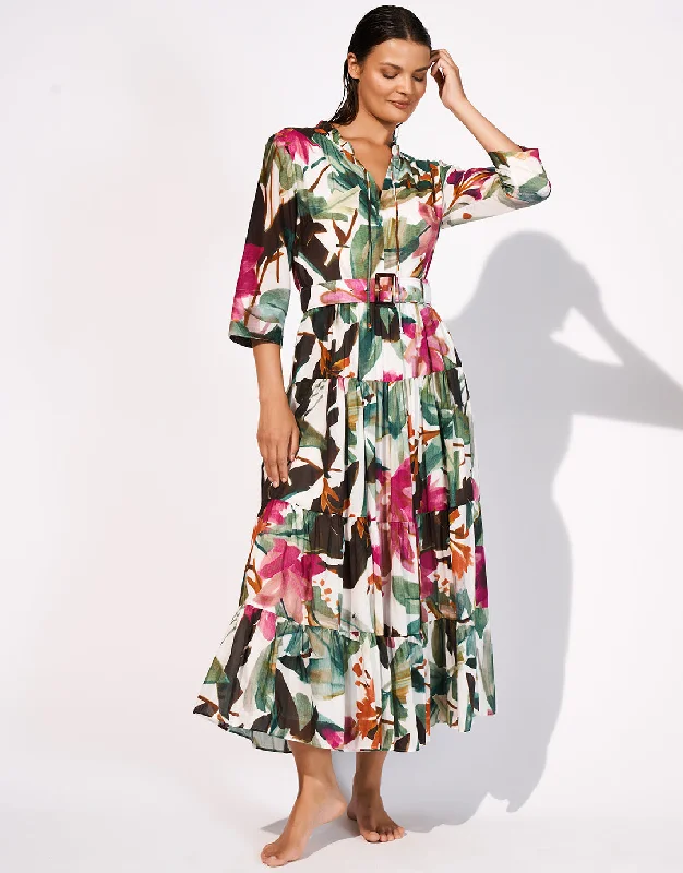 Mystic Maxi Shirt Dress - Noble Exotic