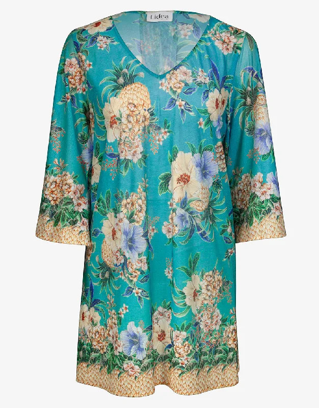 Pineapple Sea Beach Tunic - Tropical Breeze