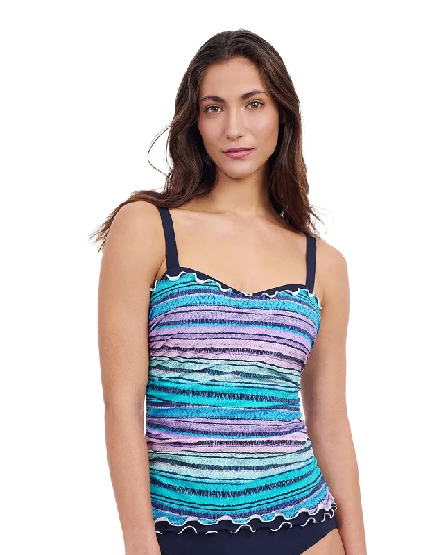 Profile By Gottex Harmony D-Cup Shirred Underwire Tankini Top