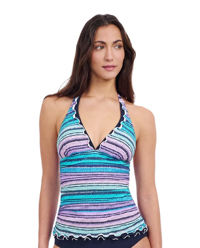 Profile By Gottex Harmony V-Neck Halter Tankini Top