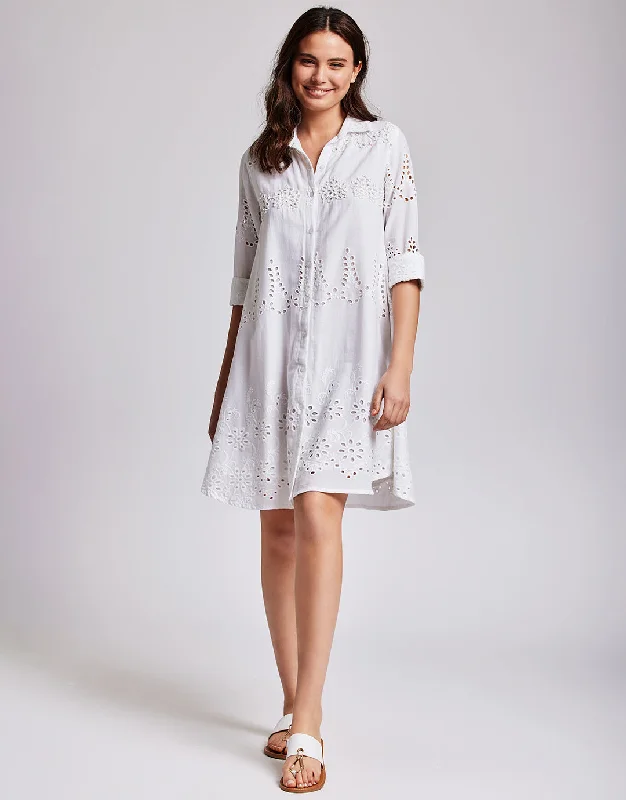 Romina Beach Shirt - White