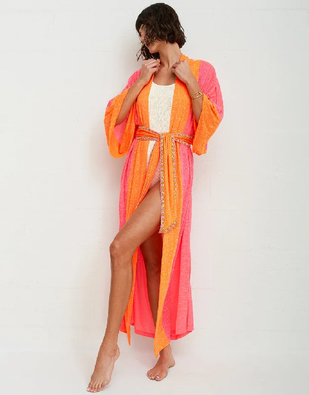 Two Tone Kimono - Hot Pink